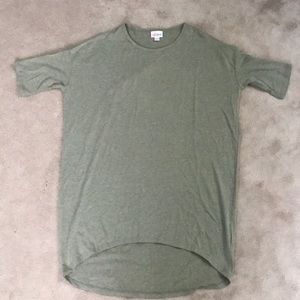 LulaRoe XXS Sage/tan Irma top